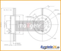 2 St. Bremsscheibe Maxgear 19-3238 Vorderachse FüR Vw Seat