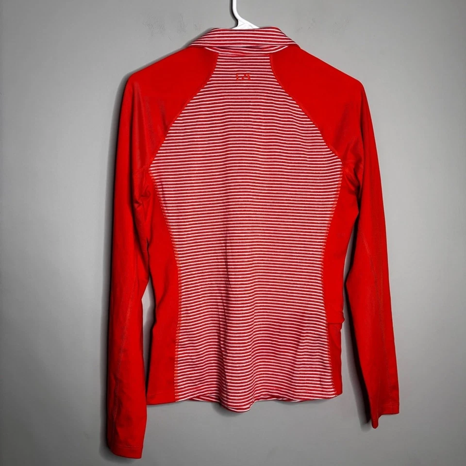 Cortador e Buck Cincinnati Bengals Super Bowl laranja listrado quarto de zíper XS - Imagem 3 de 4