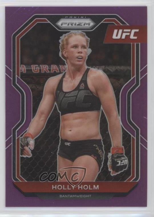 2021 Panini Prizm UFC Purple Prizm 46/149 Holly Holm #4 0t6p