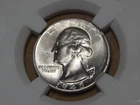 1945-P Washington Quarter very very near BU silver slabbed ungraded