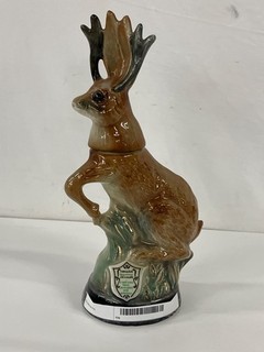 This is a vintage 1971 Jim Beam "Fabulous Wyoming Jackalope" decanter.