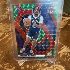 2024-25 Panini Mosaic Tristen Newton Choice Red & Green Mosaic RC Pacers 220