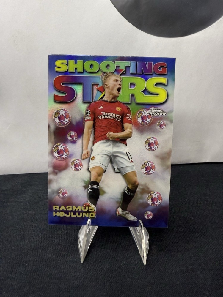 2023-24 Topps Chrome UEFA Rasmus Hojlund 1998 Shooting Stars #98-10