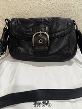 Coach 9247 Vintage Black Soho Y2K Leather Shoulder Bag