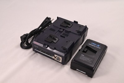 IDX VL-2Plus Battery Charger and Powerbase 70 Pro-X V-Mount Battery