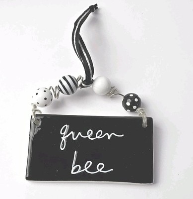 Collection Department 56 Hanging Sign QUEEN BEE Sandra Magsamen 2007
