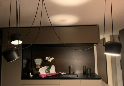 Original Flos Aim small, 3-Flammig 3x 16W LED warm, Hängelampe