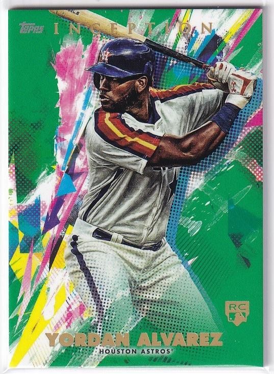 2020 Topps Inception Green / Yordan Alvarez Houston Astros