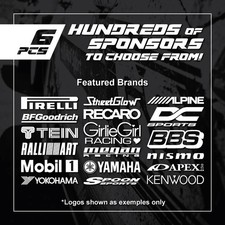 6 Sponsor Logos Custom Jdm Car Vinyl Decals Stickers Pack Honda Acura Toyota Vw 6 Sponsor Logos Custom Jdm Car Vinyl Decals Stickers Pack Honda Acura Toyota Vw