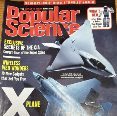 Popular Science Feb 2001 X-Plane Showdown, CIA Secrets, Wireless Web