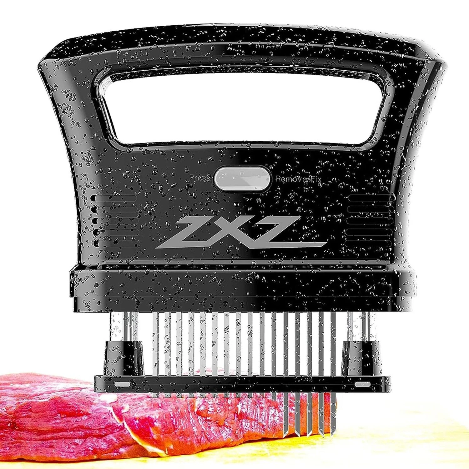 ZXZ Meat Tenderizer Easy to hold large handle | Detachable 48 stainless steel...