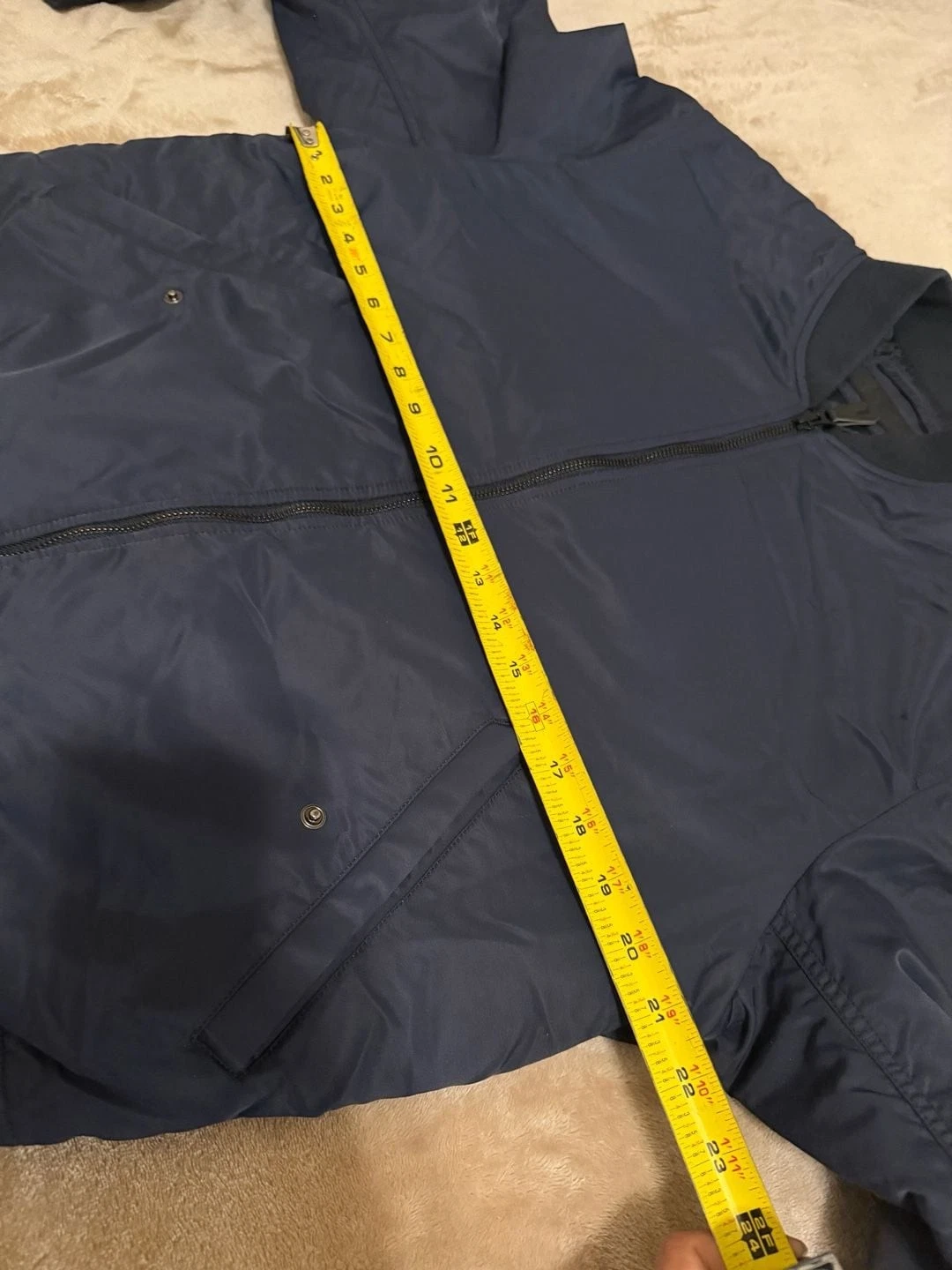 Uniqlo Men's MA-1 Bomber Jacket Navy Blue Size S - product detail image 10