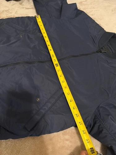 Uniqlo Men's MA-1 Bomber Jacket Navy Blue  Size S image 10