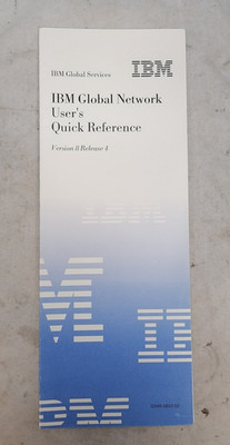1988 IBM Global Network User's Quick Reference Version 8 Release 4 Third Edition