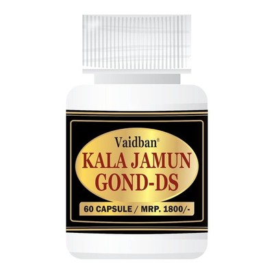Vaidban Kala Jamun Gond-DS 60 Capsules | Herbal Daily Wellness Support