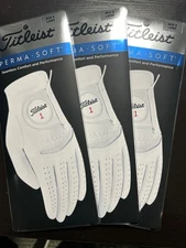 3 Titleist Perma soft gloves Men's Large