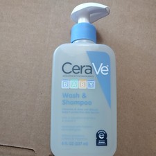 CeraVe Baby Wash Shampoo, 2-in-1, Tear-Free, 8 Fl Oz
