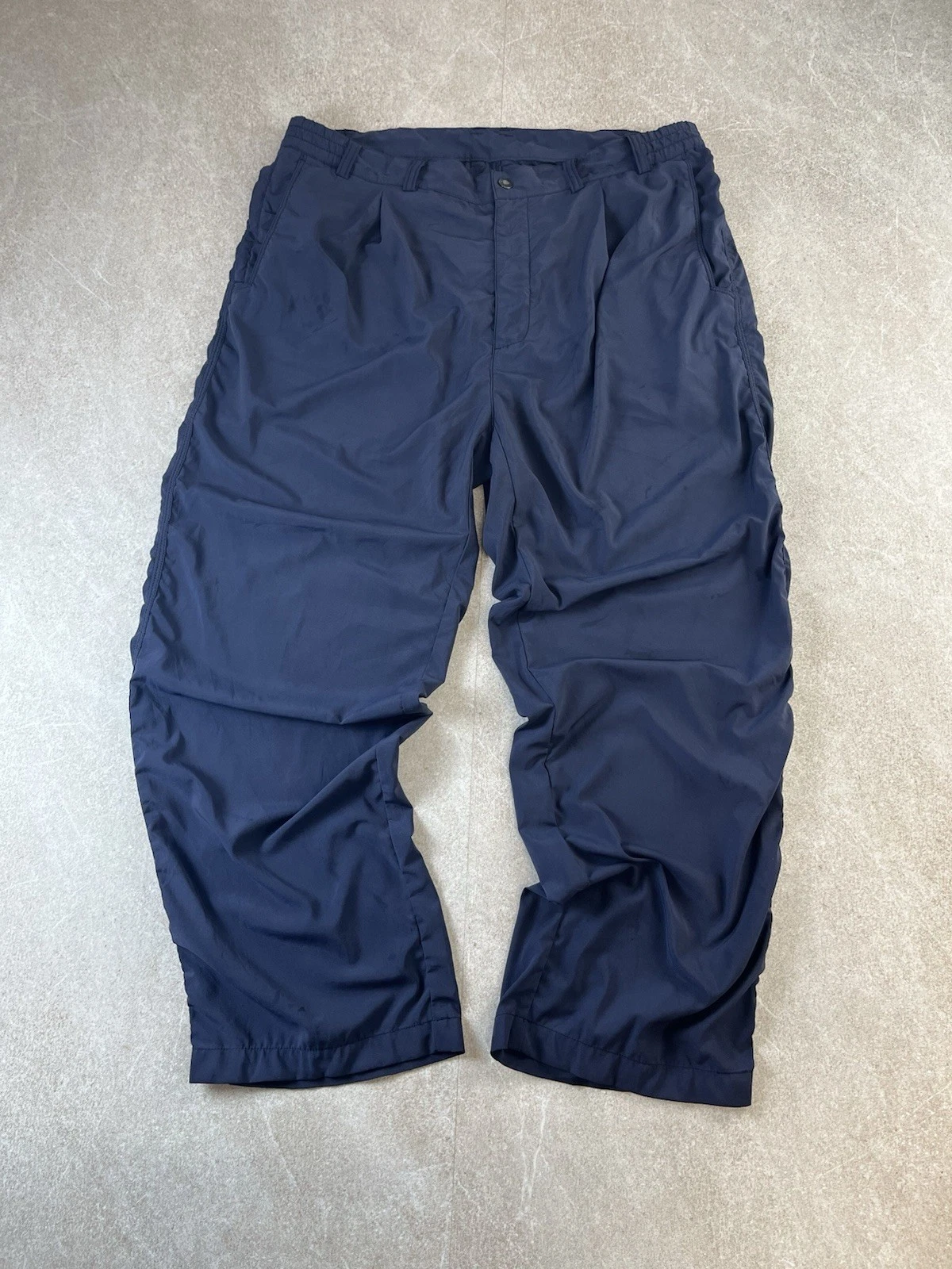 The North Face Hiking Trousers Navy Nylon Stretch Outdoor Travel Walking 34W Zip