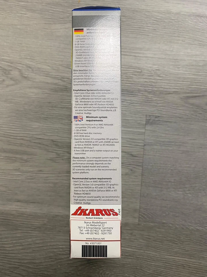 NEW ikarus 3071001 Aerofly 5 Windows USB Interface Version R/C Flight Simulator - Image 2 of 4