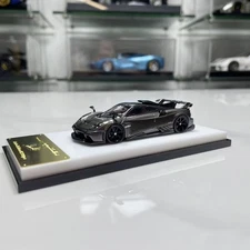 MC 1: 64 Pagani Pearl Grey/Carbon Top Painted Alloy Car Model Display Collection