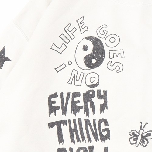 Urban Outfitters White Graphic Sweatshirt S Unisex - Picture 7 of 12