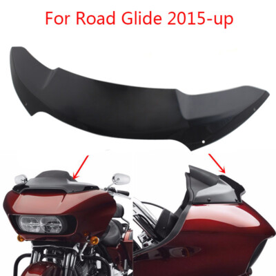 #ad 4.5quot;Black Windshield Windscreen For Harley Road Glide FLTRUSE FLTRXS Ultra 15 Up $19.98