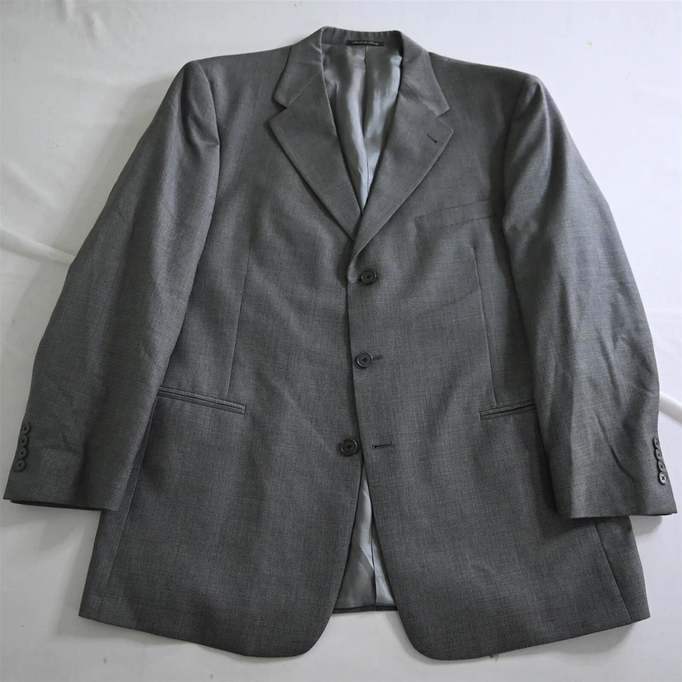 Murano Hecho en Italia 46R 36x30 Gris Ojo de Pájaro 100% Lana Hombres Chaqueta Pantalones Traje Foto 2 de 4