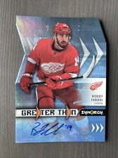 23-24 Upper Deck SYNERGY HOCKEY GREATER THAN AUTO ROBBY FABBRI Red Wings