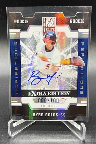 2009 RYAN GOINS Donruss Elite Aspirations Signatures /100 Auto ROOKIE RC - Picture 2 of 3