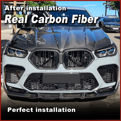 Carbon Front Kühlergrill Grill Grille Frontgrill Passt für BMW F95 X5M 2019-2023 - Picture 2 of 8