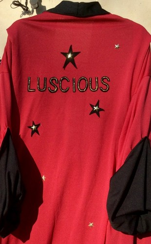 Reversible Black & Red Ring Worn Pro Wrestling Entrance Robe L-XL (Read Below) - Picture 6 of 13