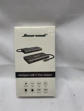 Hiearcool UCN3270 Multiport USB C Hub Adapter Ethernet 4 USB Ports Station*New