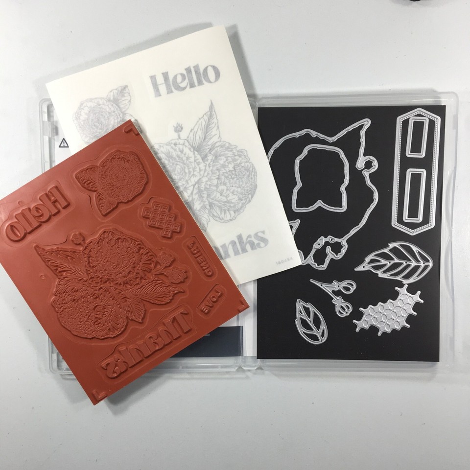 Stampin Up Fragrant Flowers Stamp Set And Fragrant Flowers Dies USED eBay