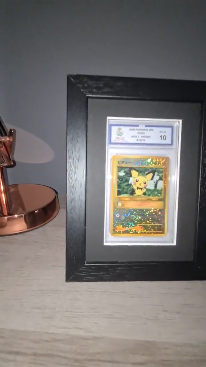 Black PSA Card Frame, 1 Graded Slabs, CGC, Ace MCG, Pokemon