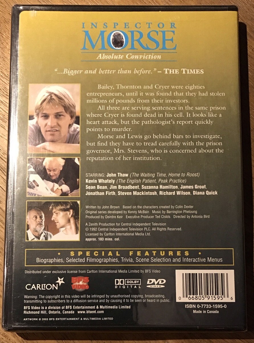 (未使用･未開封品)Inspector Morse: Absolute Conviction [DVD] Pre-Owned Inspector Morse: Absolute Conviction (DVD