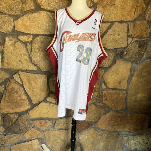 Nike LeBron James #23 Cleveland Cavaliers 2XL extra Long BB Jersey - White - Picture 19 of 24