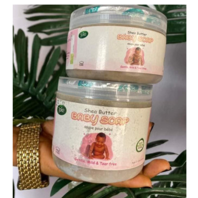 Toke Cosmetics Sheabutter natürliche Babyseife 400g mit Glycerin - sanft & mild