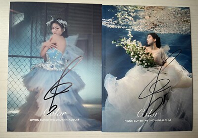 IZ*ONE KWON EUNBI [COLOR] Autographed Signed Album Both Ver Full