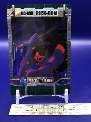 MS-R09 リックドム トレーディングカード MS-09R Rick-Dom Mobile Suit Gundam 1-27-311 Clear Card Morinaga | eBay