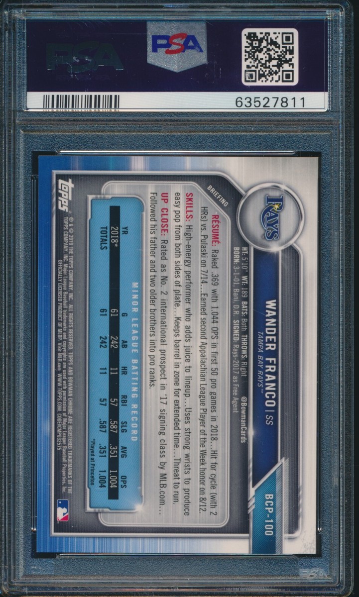 Topps BOWMAN CHROME ワンダーフランコ　BGS9.5 10-rookie-card-1099595-