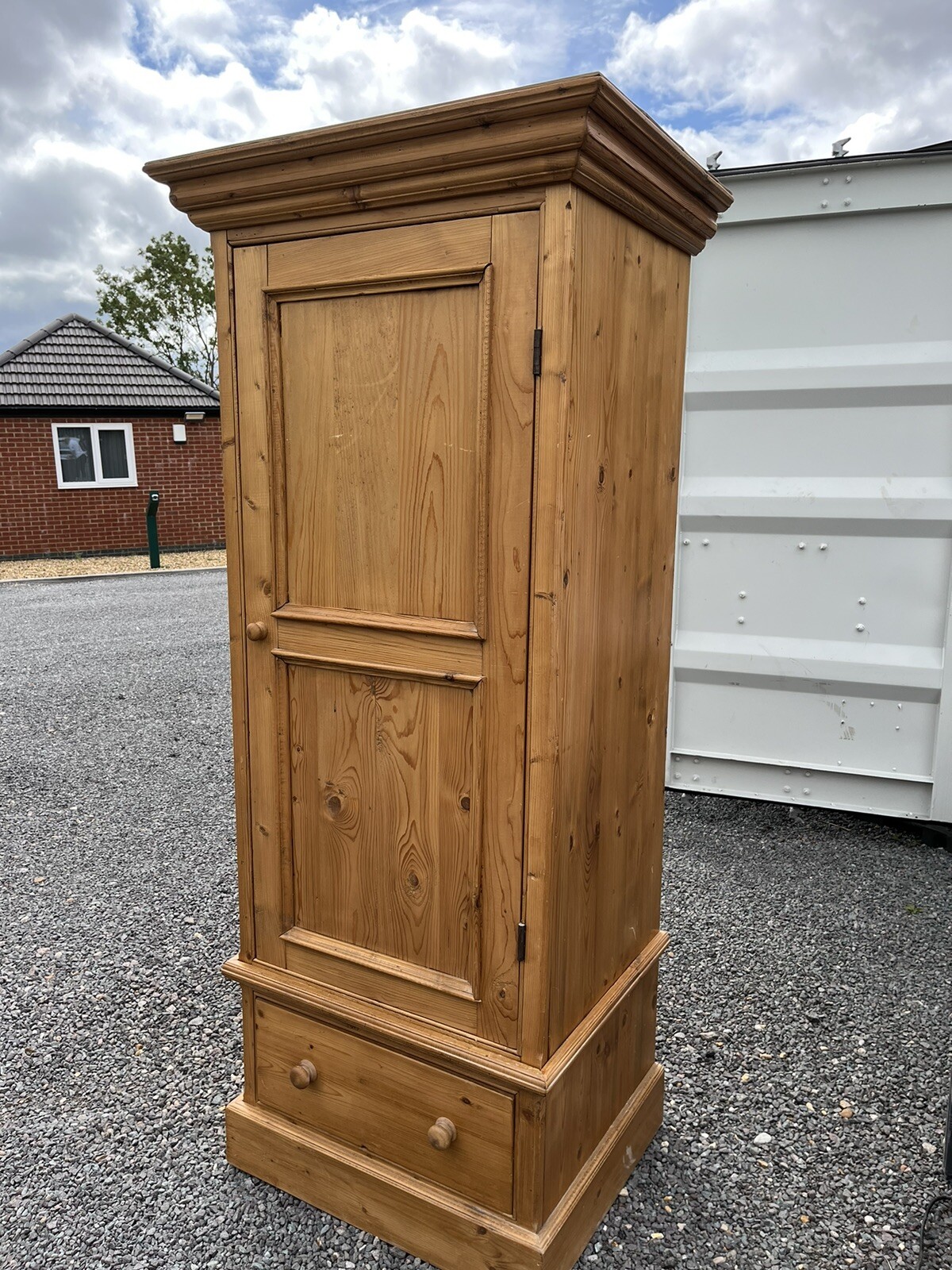 antique pine single wardrobe eBay