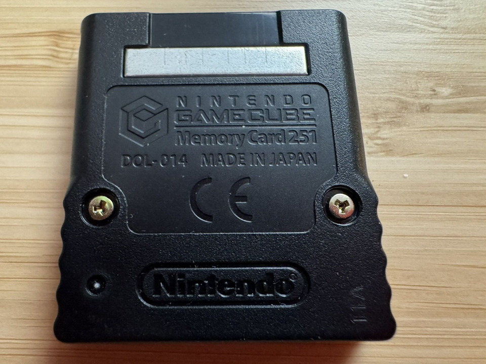 GameCube Memory Card 59 and Memory Card 251 UNTESTED Nintendo OEM
