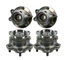 Moog Front & Rear Wheel Bearing and Hub Assemblies Kit For Nissan Quest 2004-09