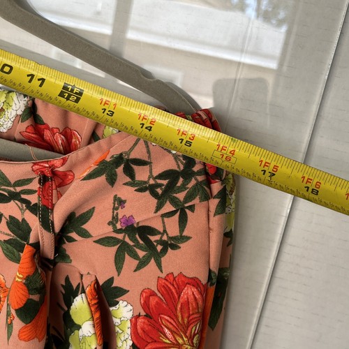 Like An Angel 1X Floral multicolor Pants Capri Cropped elastic Pull On Pockets - Picture 11 of 12