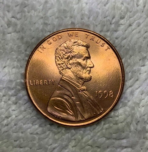 1998 Lincoln Memorial Penny 1 Cent RD Close AM Uncirculated - Picture 1 of 3