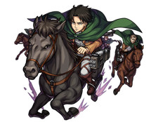 Levi Attack on Titan Weatherproof Anime Sticker 6" Car Decal V3