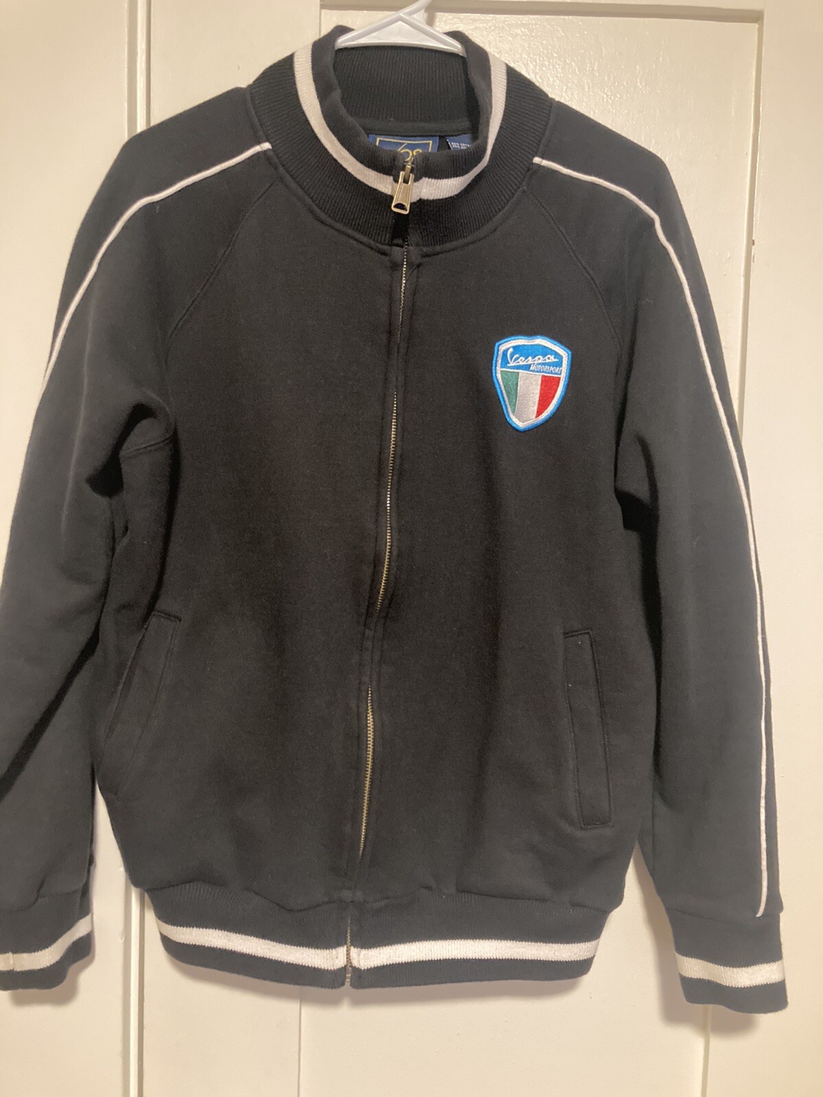 Vespa Embroidered Vos Sports Jacket Cotton Blend Mens… Gem