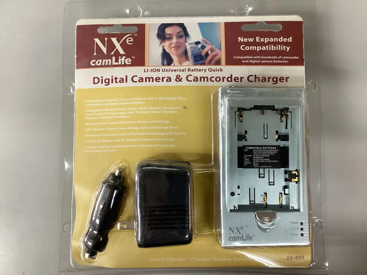 Chargeur Secteur + Voiture Pour Aiptek Action HD / Digimio T6HD - Neuf