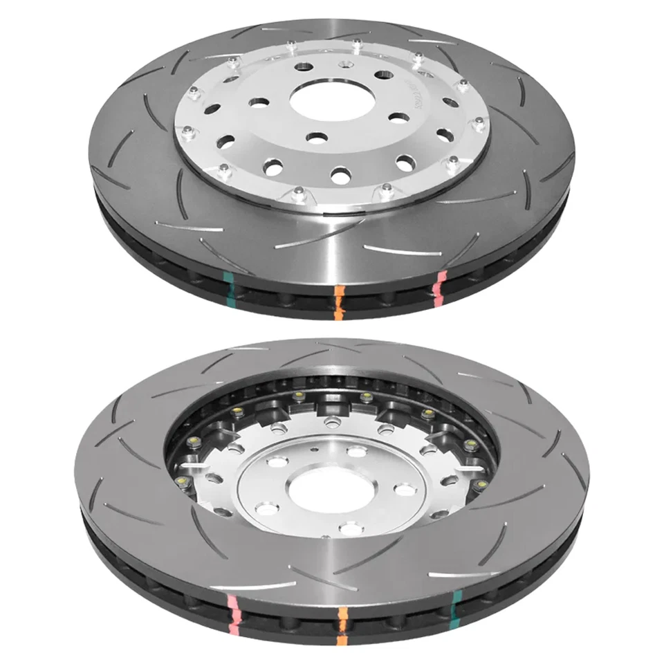 Audi TTRS 8J Front Brake Discs Grooved 370mm ECE/R90 DBA 5000 T3 Slotted x2 - Image 2 of 4