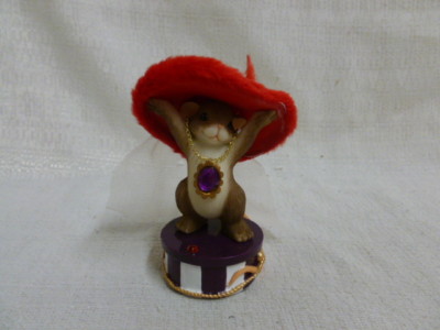Charming Tails You've Got Style 84/134 Red Hat Mouse New In Box
